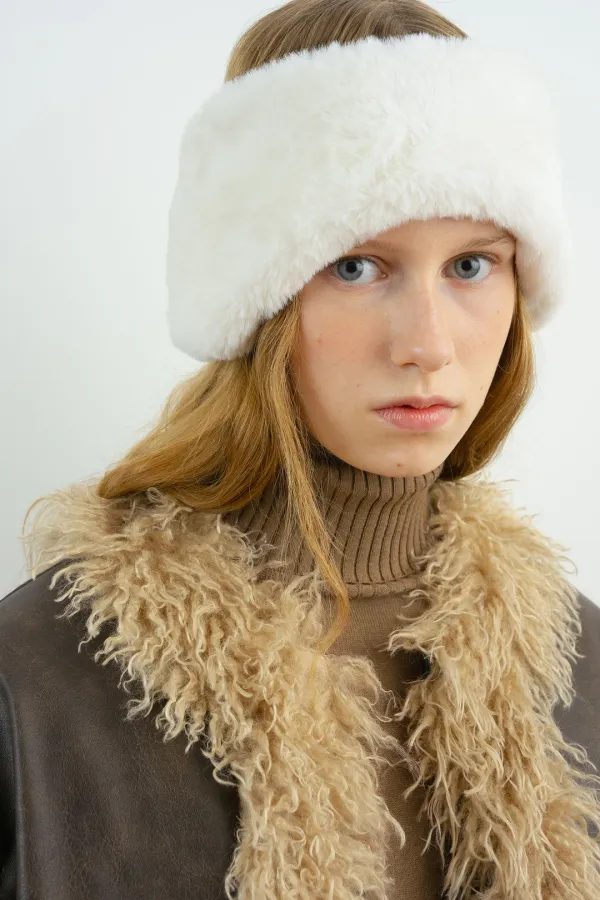 Fur Ear Flip Band (Ivory)