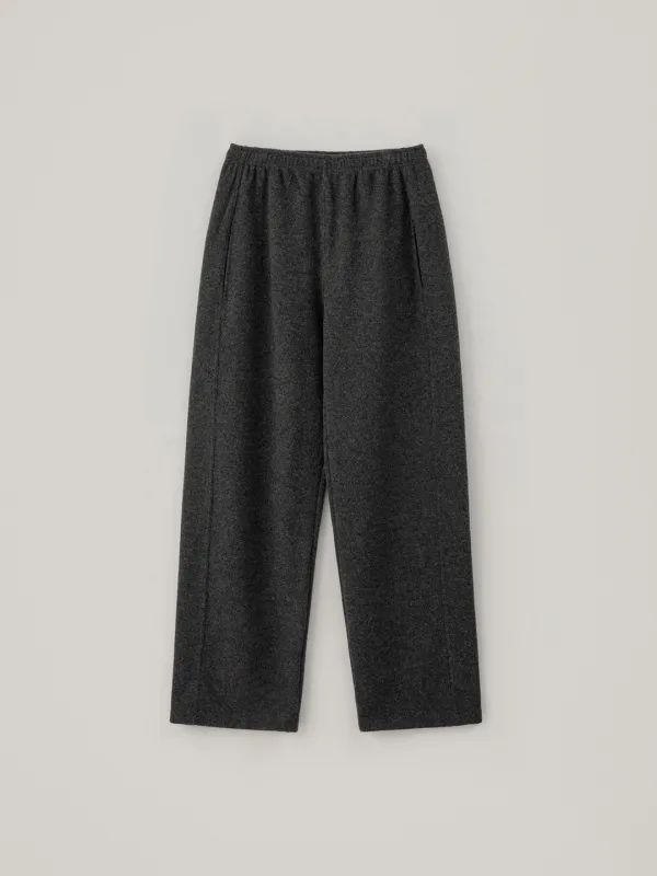 Wool String Sweatpants - Charcoal