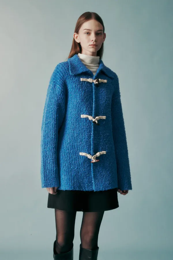 TOGGLE BUTTON KNIT CARDIGAN