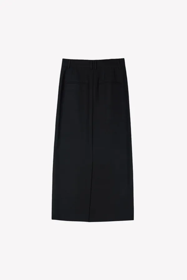 Kate Slim fit Long Skirt (Black)