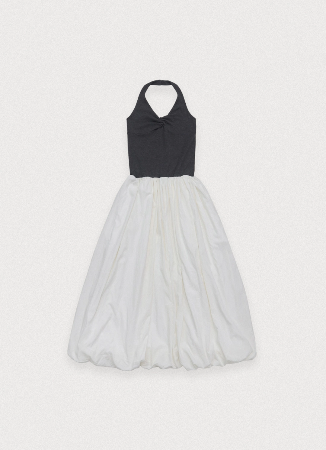포에토 Flow contrast dress - ivroy 상품 이미지 3