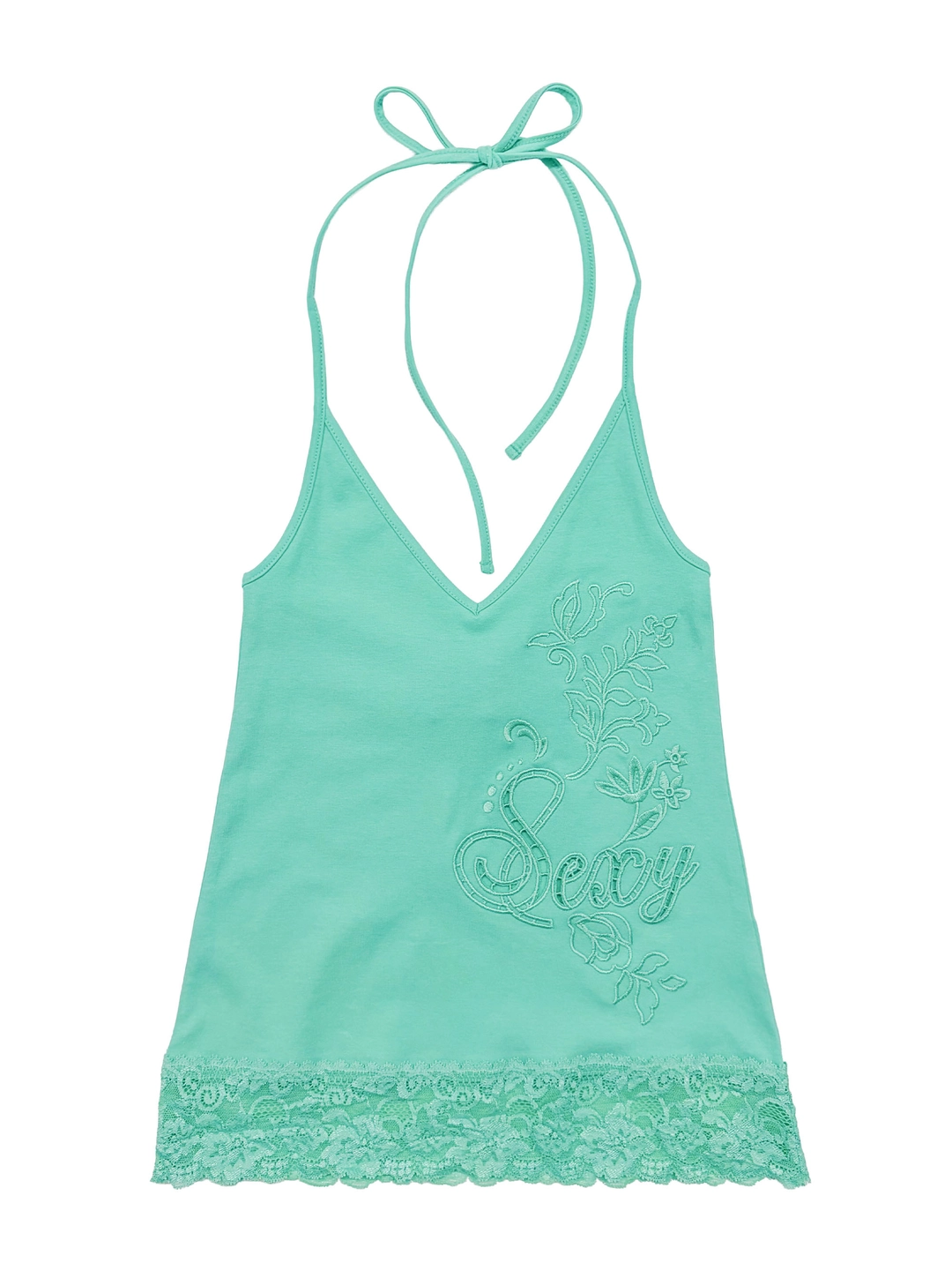 스컬프터 Eyelet Embroidery Halter Top Mint 상품 이미지 1