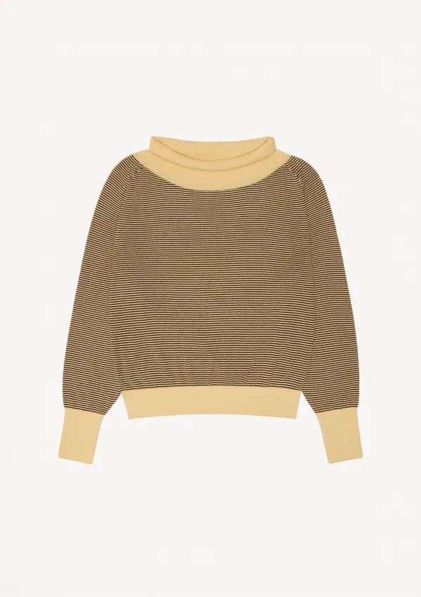 Isar Knit in Brown Stripe