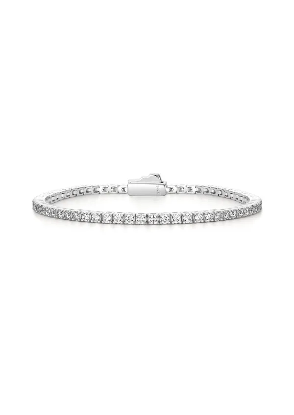 [B] Silver Tennis Bracelet