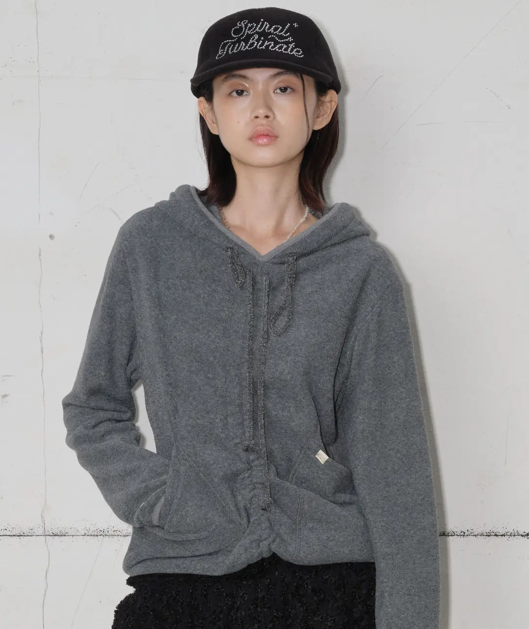 타입서비스 Soft Fleece Hoodie [Charcoal] 상품 이미지 2