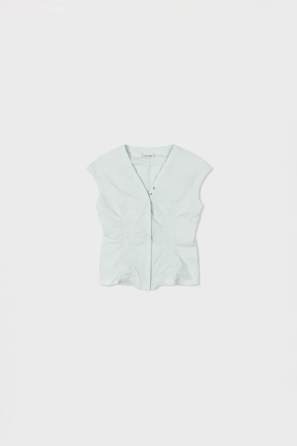 Cap Sleeve Shirt_Mint