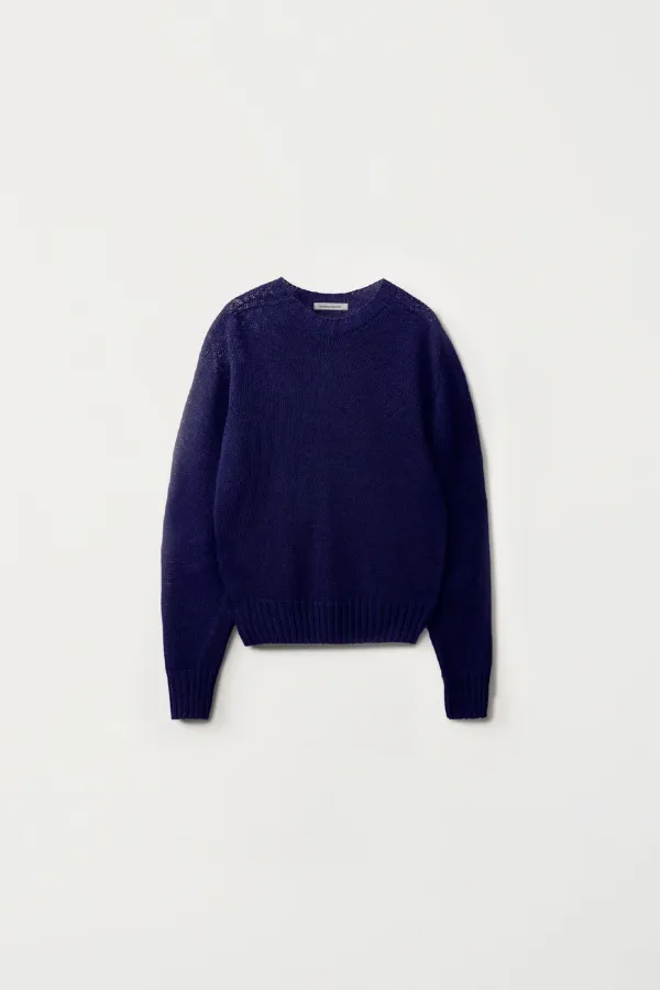 2ND / Light mesh pullover knit (Navy)