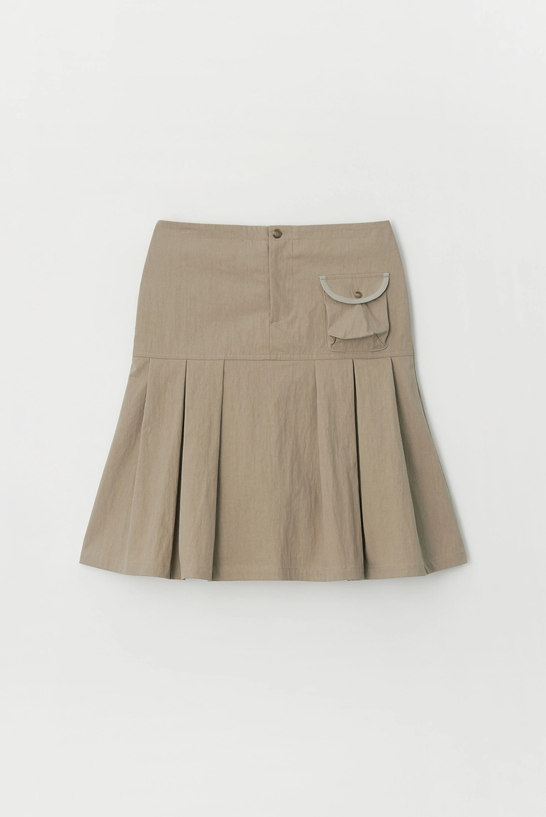 브렌다 브렌든 pocket pleats skirt - deep beige 상품 이미지 2