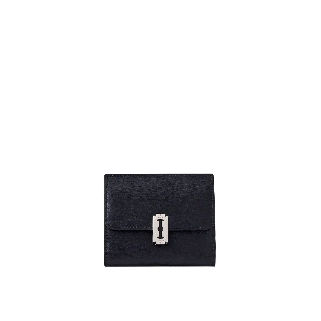 분크 [NEW] Magpie Flap Half Wallet (맥파이 플랩 반지갑) Black 상품 이미지 1