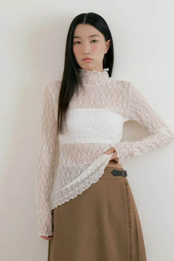 Lace Turtleneck (ivory)