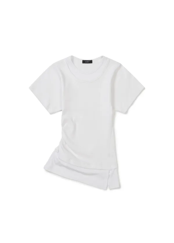 DETAIL SLIM T-SHIRT (WHITE)