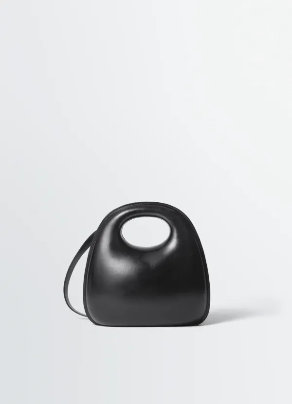 EGG BAG IN MOLDED LEATHER