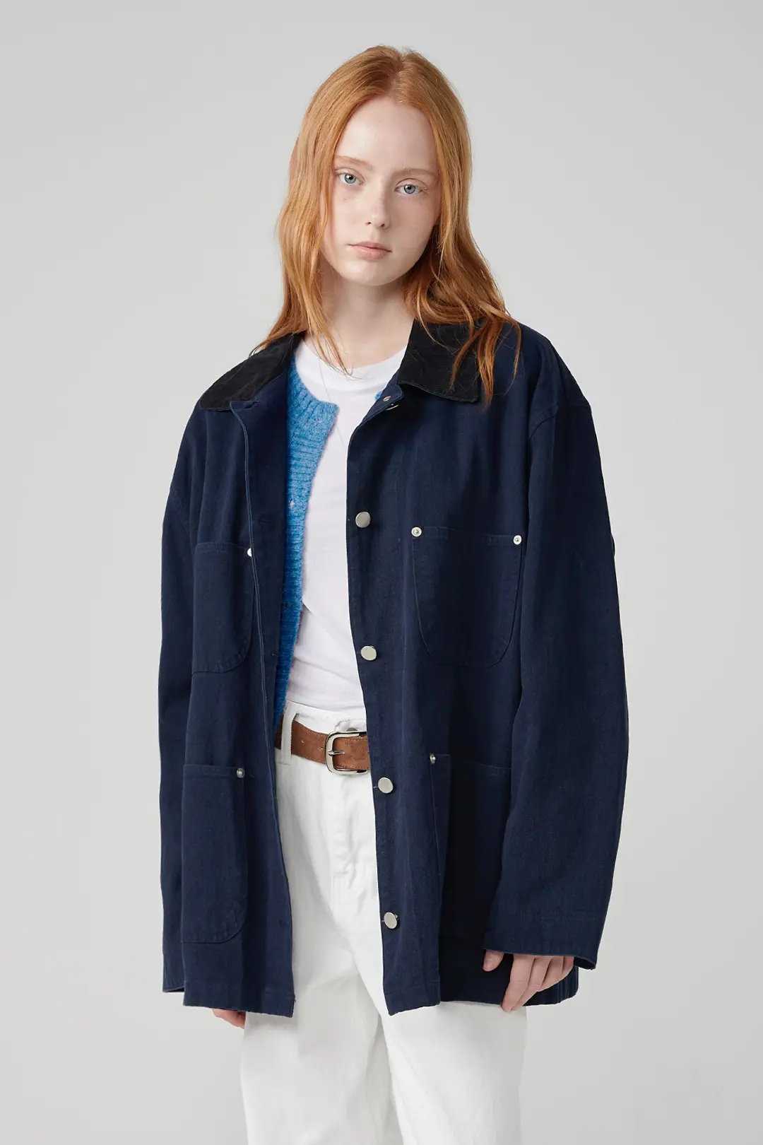오브오브 [5차] Ben Washed Work Jacket_Navy 상품 이미지 2