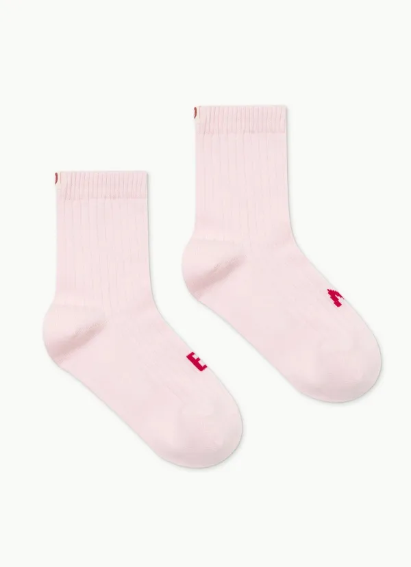 Rib ankle socks_Light Pink