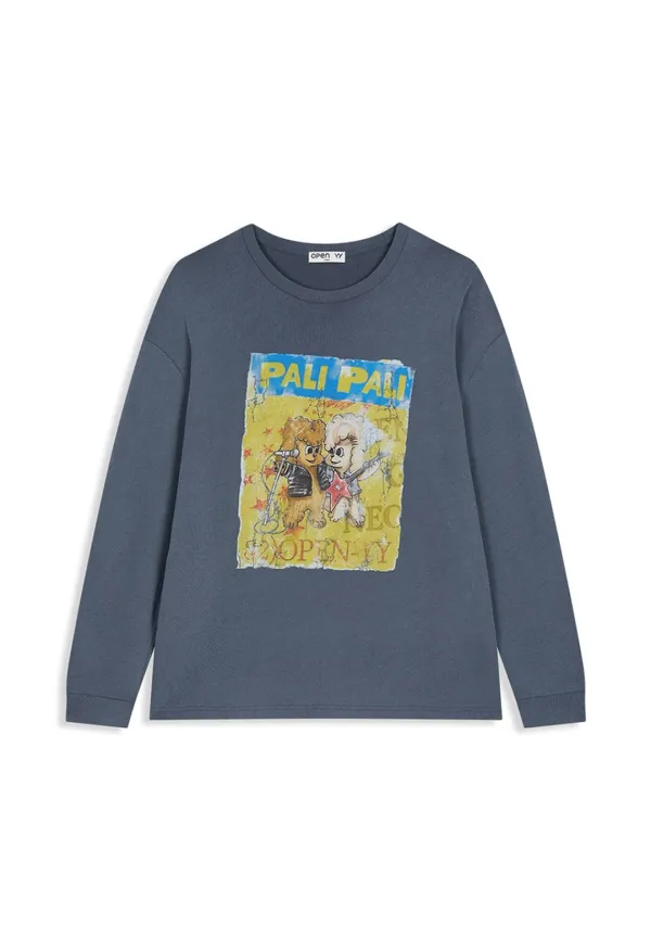 PET CLUB ROCKER LONG SLEEVE, BLUE