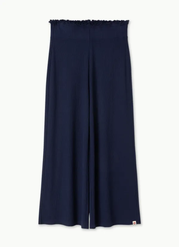 Wide rib straight pants_Evening Blue
