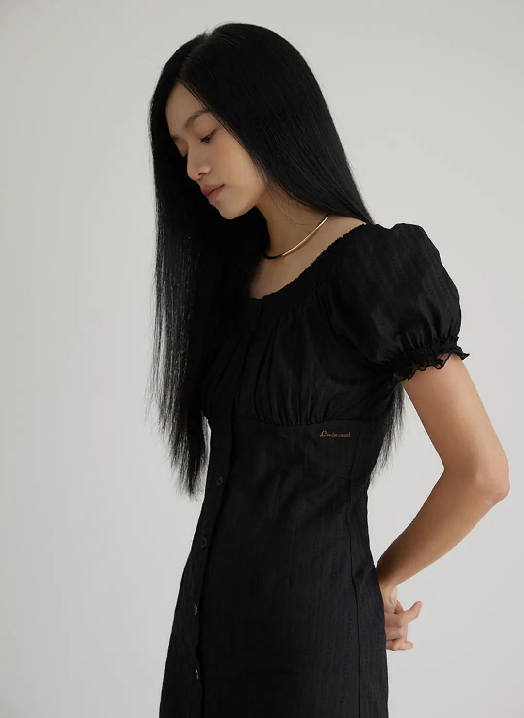 루루서울 Black Salt Dress (Black) 상품 이미지 2