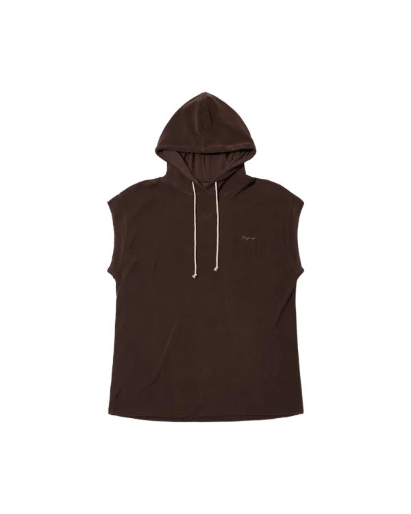 terry crop top (brown)