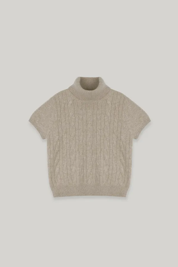 Vanas Cashmere Twist Knit Top