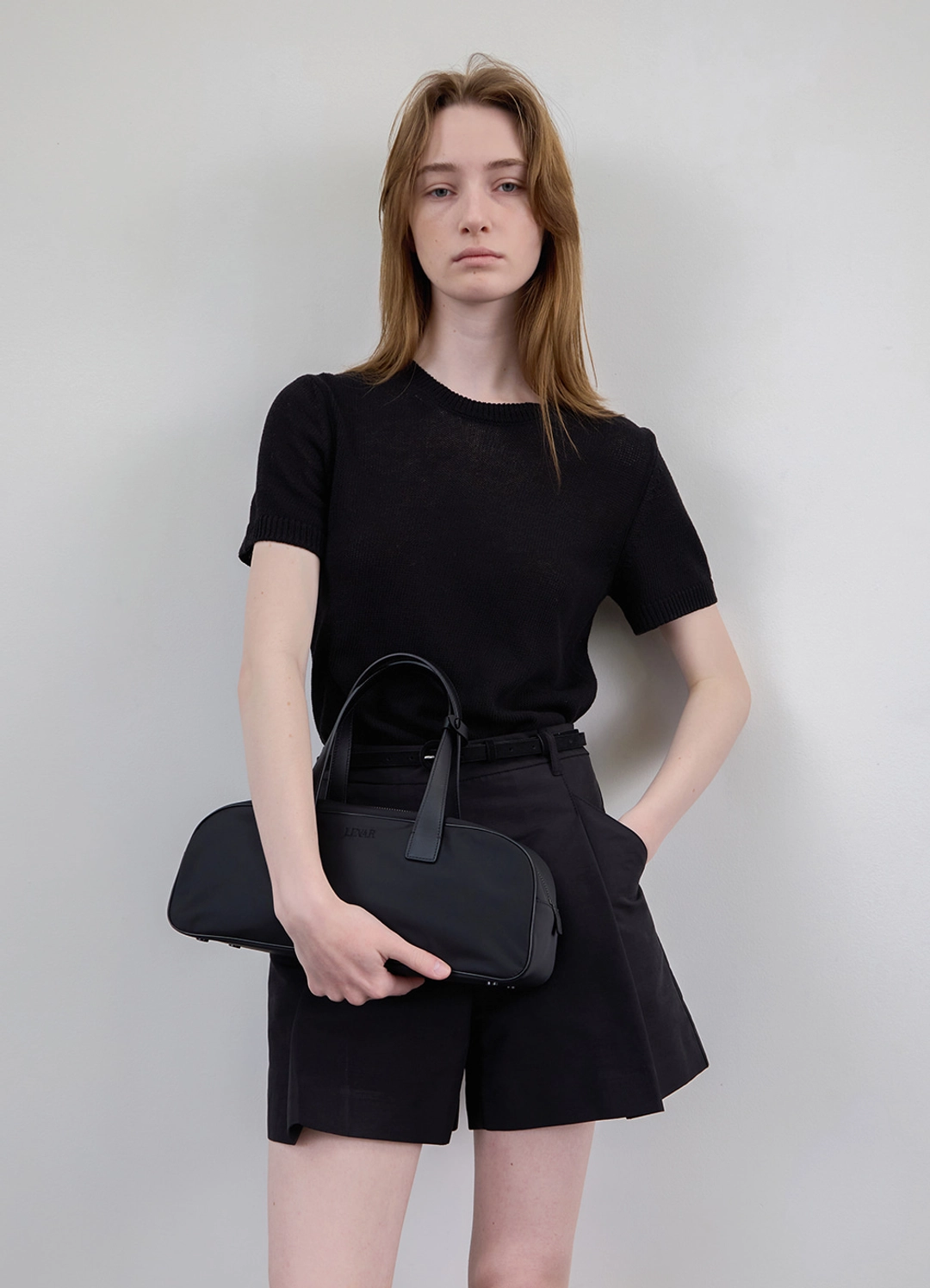르바 Fresh Cotton Round Knit - Black 상품 이미지 2