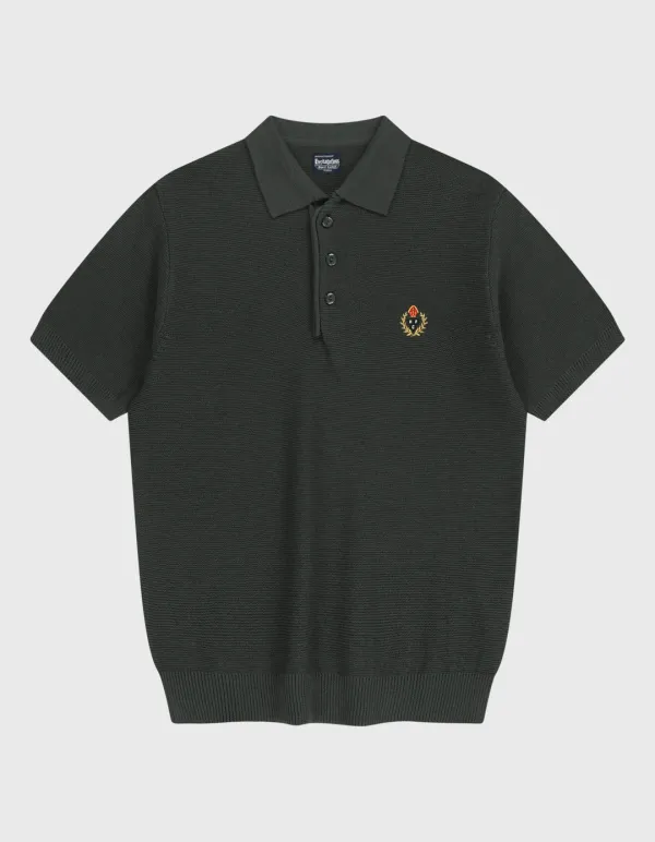 CREST MERINO WOOL POLO SHIRT (W) / Charcoal
