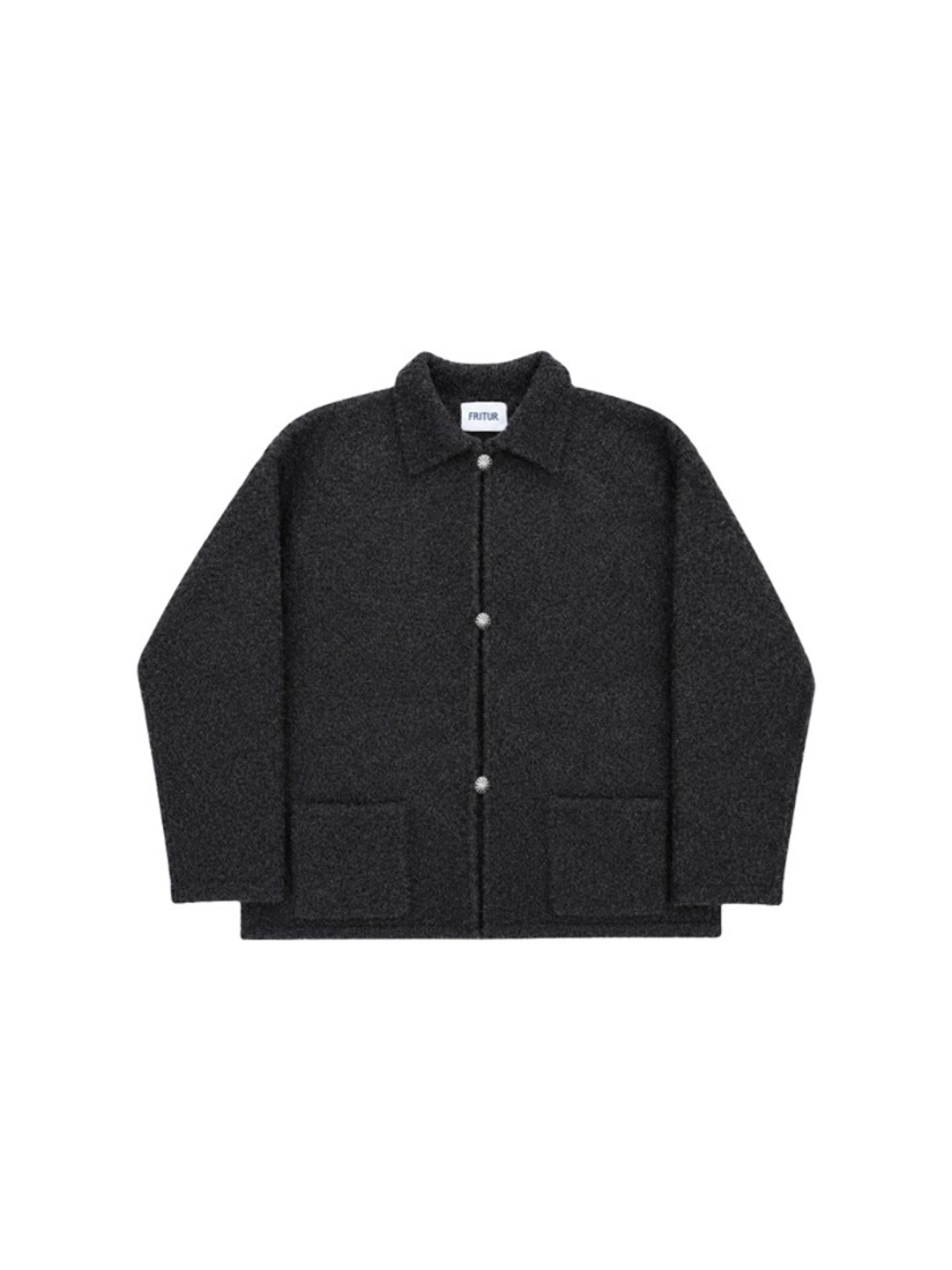 프리터 Saddle Alpaca Cardigan Charcoal_F263KN09 상품 이미지 1