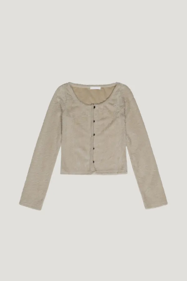 Feather Soft Cardigan (beige)