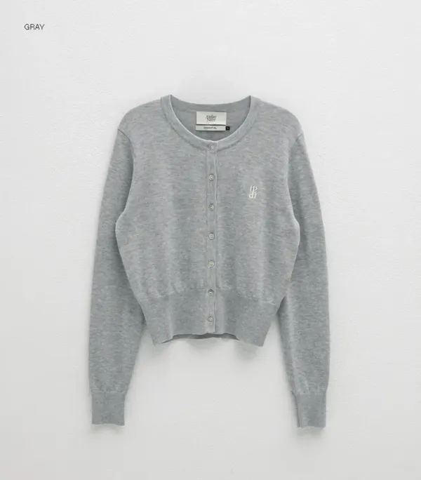 (Z-CD-2110)ESSENTIAL BASIC CLEAN KNIT CARDIGAN