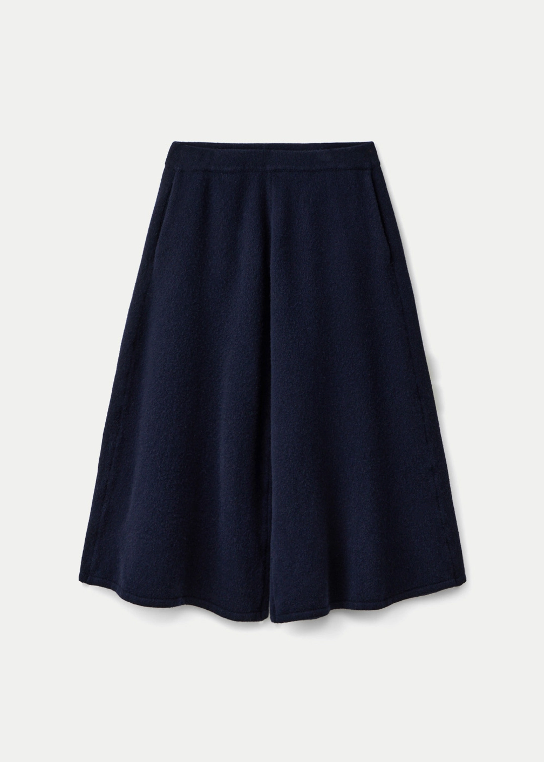 우마뭉 Wool cashmere flared pants_Deep sea 상품 이미지 1
