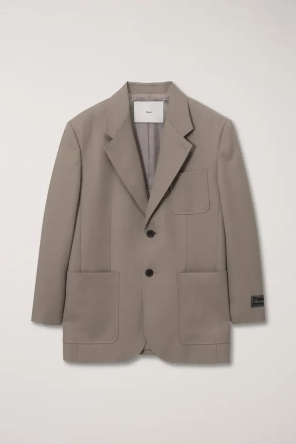 UNISEX OVERSIZED WOOL BLAZER CAMEL BEIGE