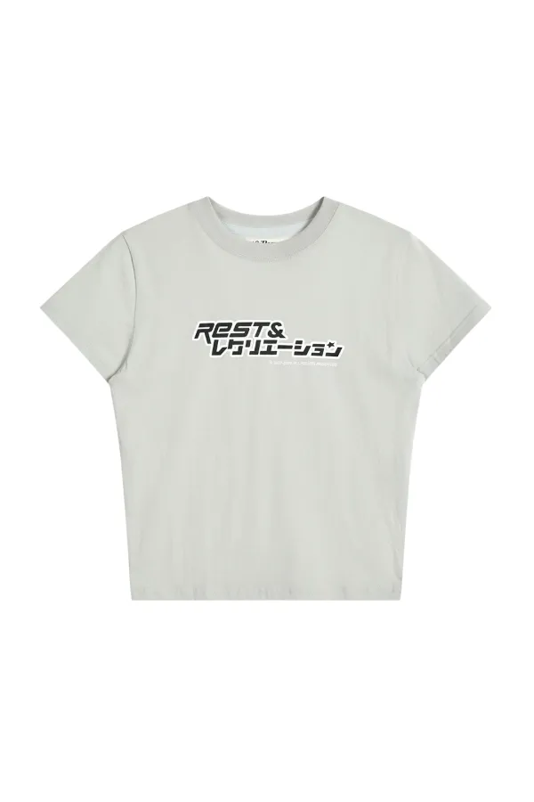 ANIME LOGO T-SHIRT - GREY