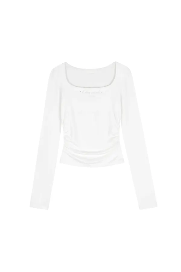 Clear mind square top, White