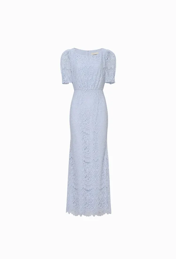 Elizabeth Lace Dress (Blue)