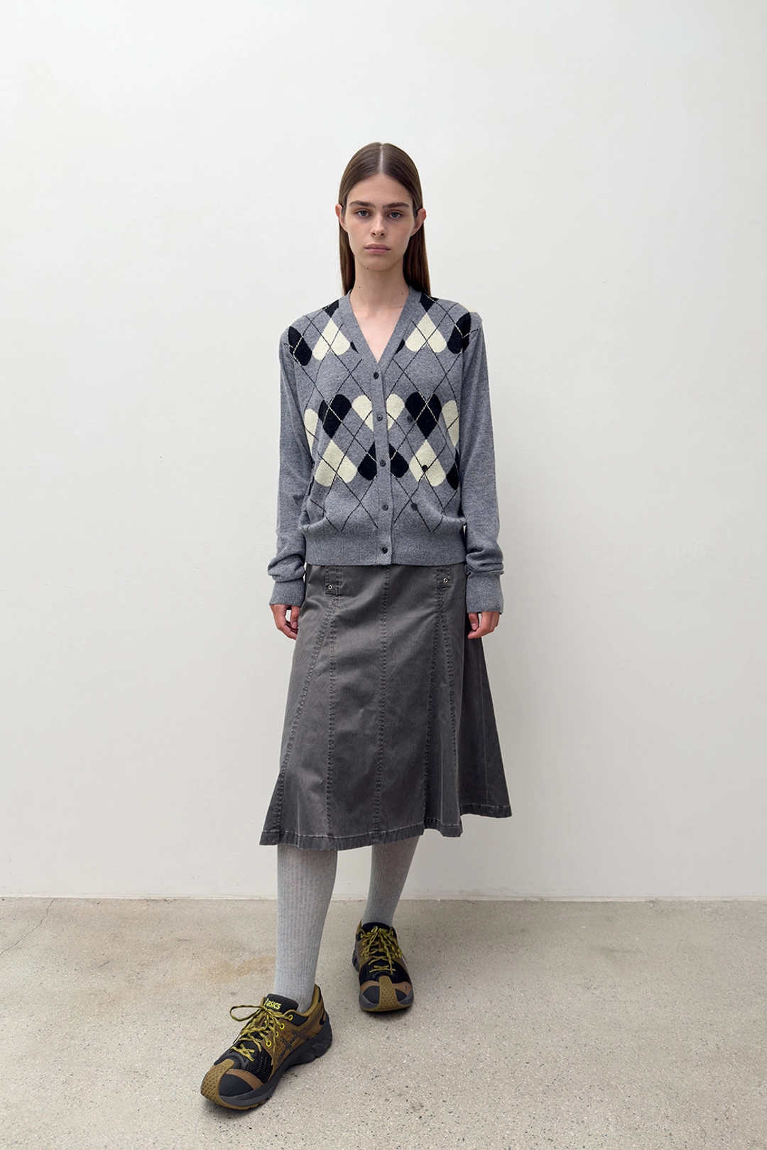 다이애그널 HEART ARGYLE KNIT CARDIGAN 상품 이미지 2