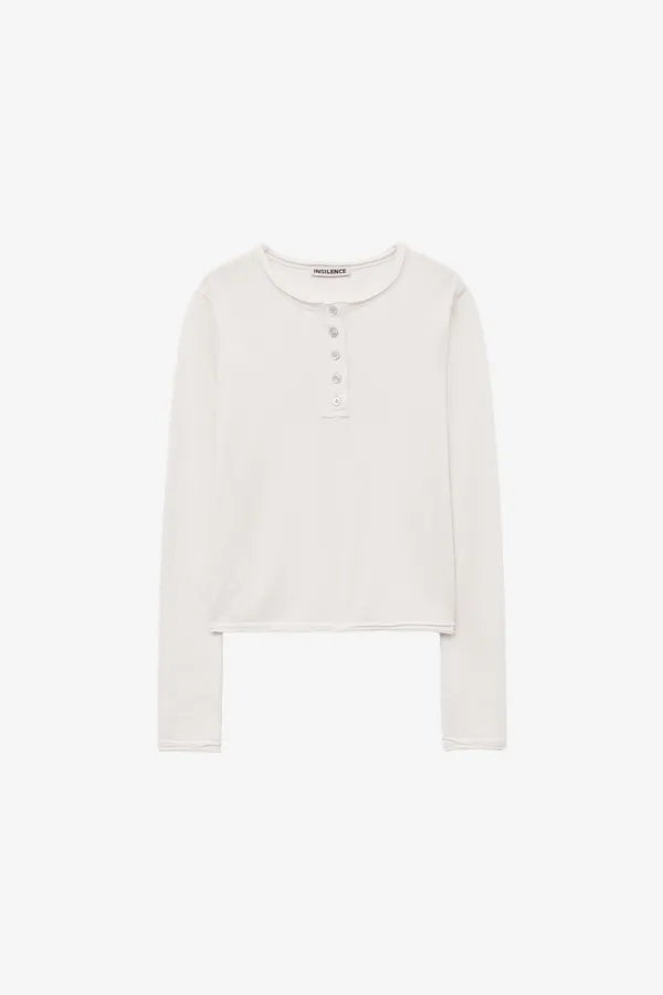 내츄럴 헨리넥 롱슬리브 IVORY