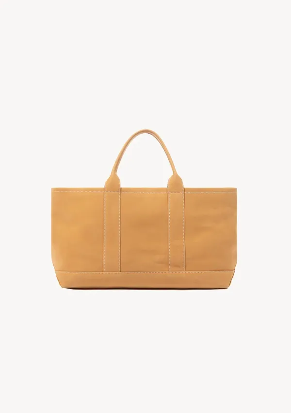 Nubuck Large Boat Bag in Beige