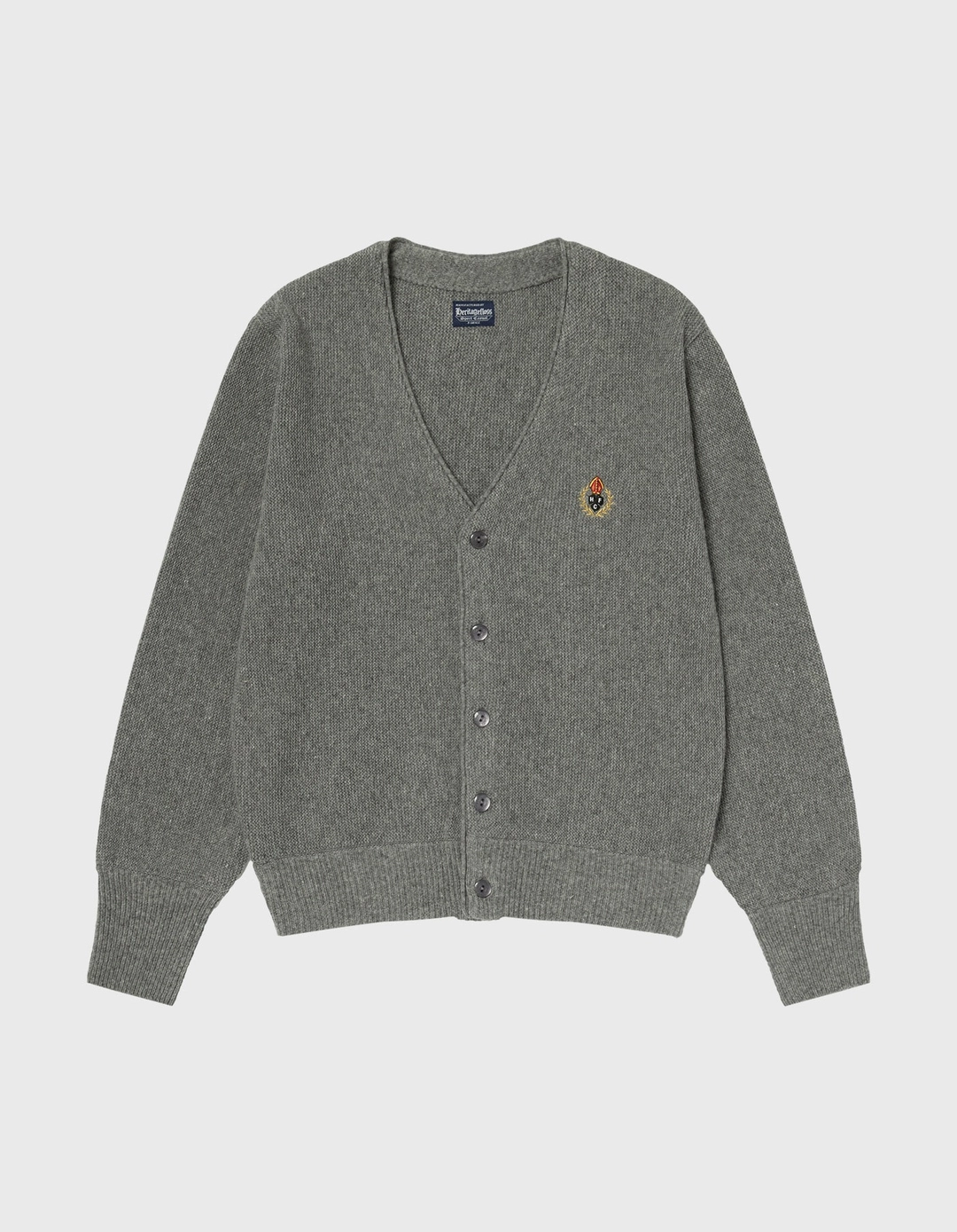 헤리티지플로스 CREST TASMANIA WOOL CARDIGAN / M.Grey(16%) 상품 이미지 1