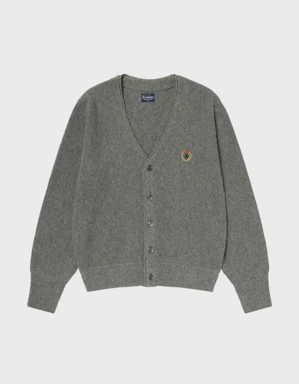CREST TASMANIA WOOL CARDIGAN / M.Grey(16%)