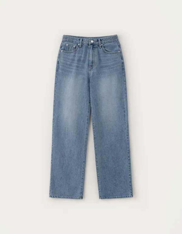 Matis Wide Denim Pants - Middle Blue