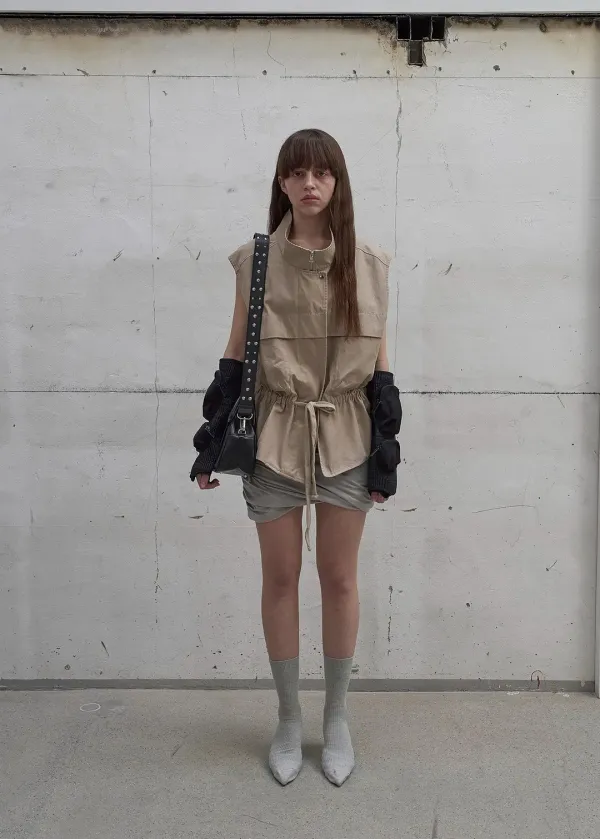 OUT POCKET VEST (BEIGE)