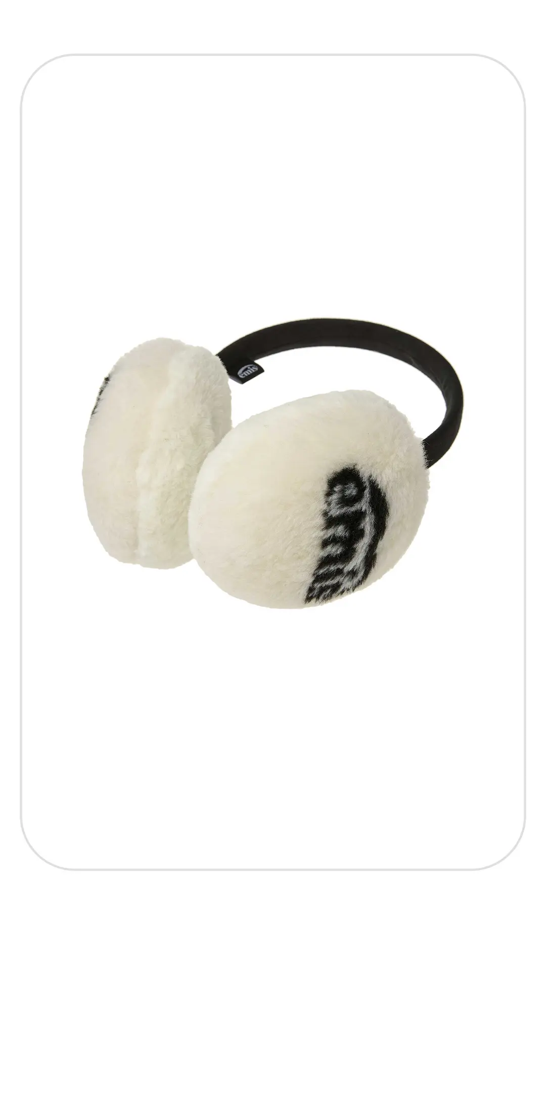 이미스 LOGO JACQUARD EAR MUFF (RENEWAL)-WHITE 상품 이미지 3