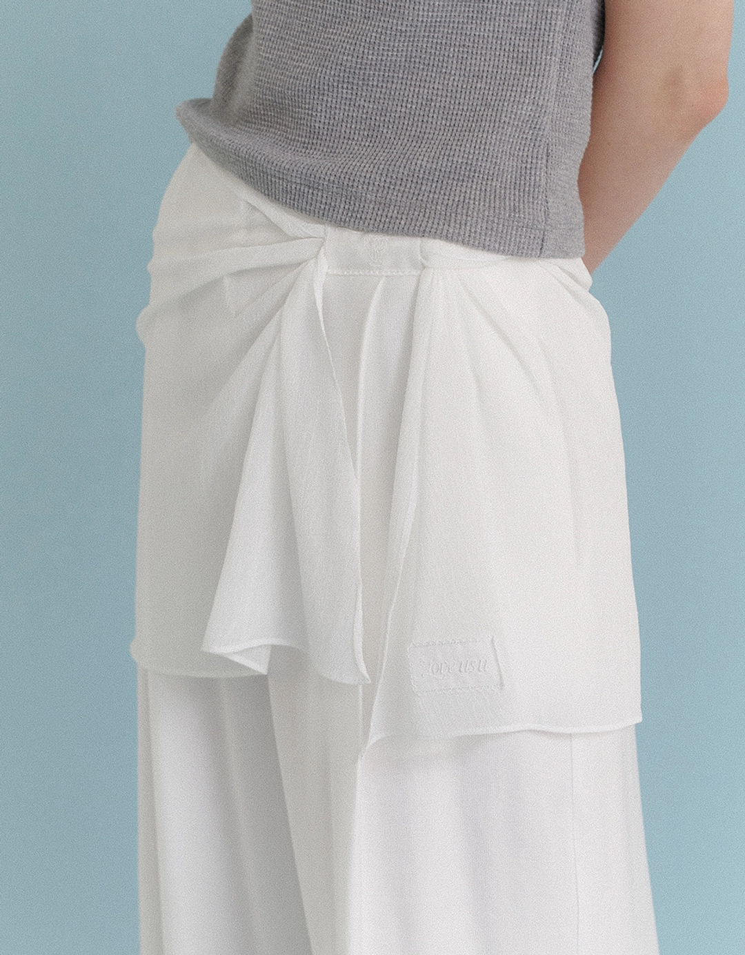러브어스유 LU Layered Skirt (White) 상품 이미지 2