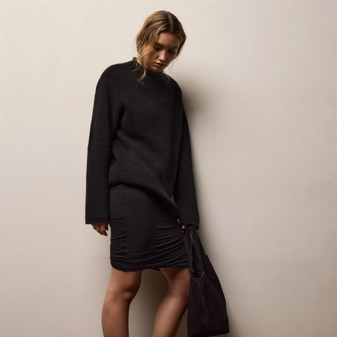 제임스펄스 Heavy Spun Cashmere Sweater - Black 상품 이미지 2