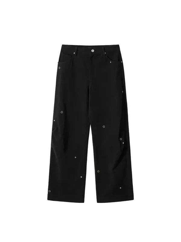[5/29 출고] Pleated Stud Pants Black