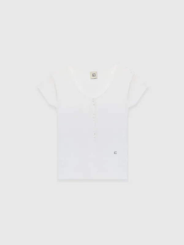 [2nd 재입고] Limited Henley Neck Knit (White)