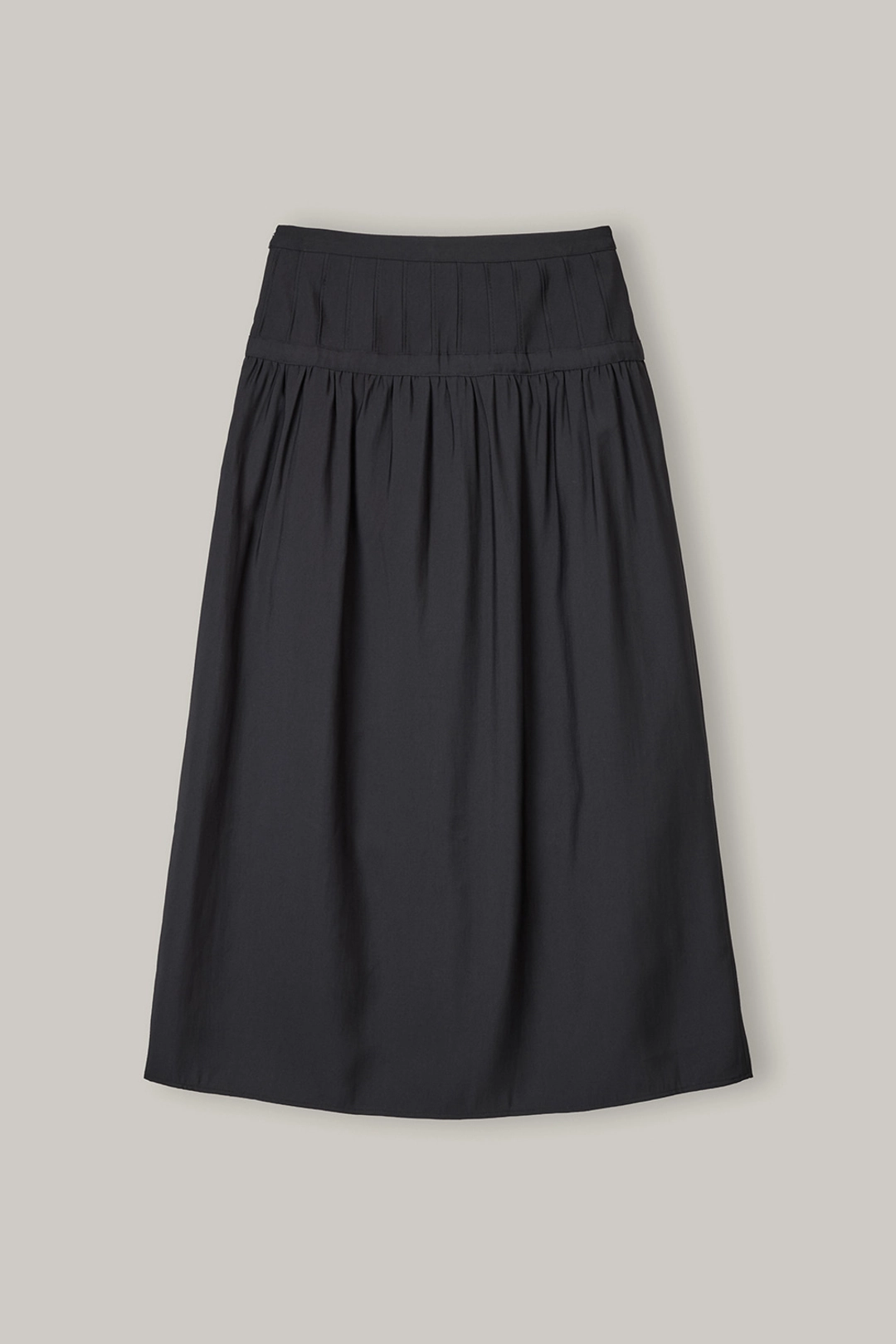 노우드 SK014 Muted Pintuck Skirt (Black) - noeud 노우드 상품 이미지 2
