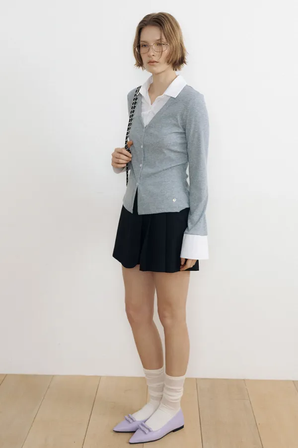 Jenny Layered Shirt Top (melange)