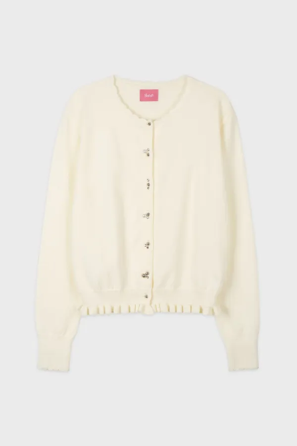 Silver Pebble Cardigan (Ivory)