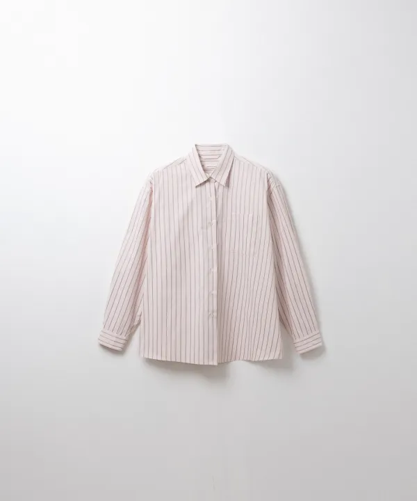 배런 스트라이프 셔츠 (soft pink)