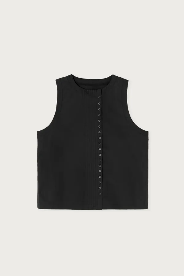 DOUBLE BREASTED VEST BLACK
